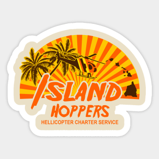 Island Hoppers Helicopter Charter Service Sticker